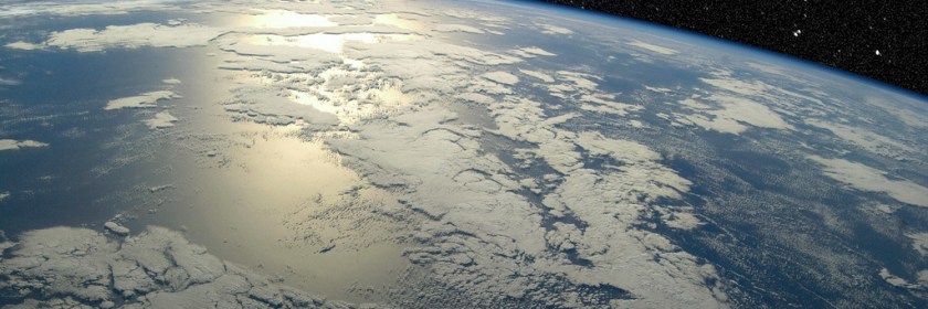 Earth Horizon with UFO or Star by DonkeyHotey, Flickr