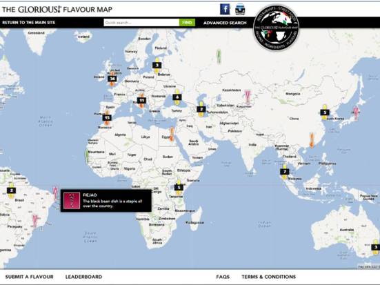 Glorious Foods Global Flavour Map