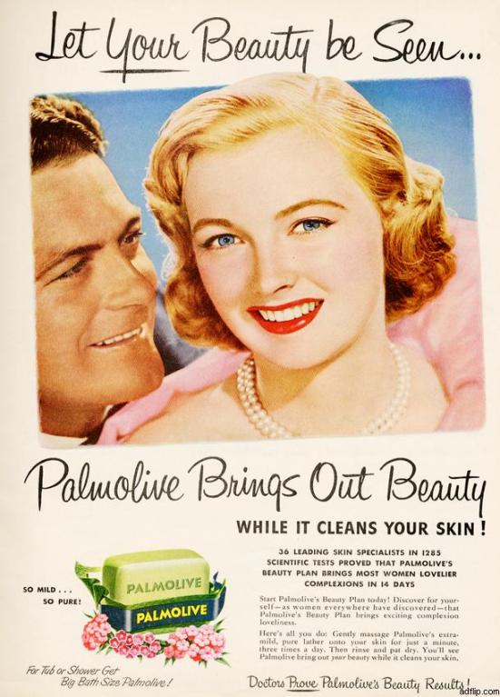 Palmolive Soap Print Ad 1950s