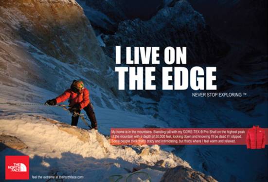 The North Face I Live On The Edge Ad v2