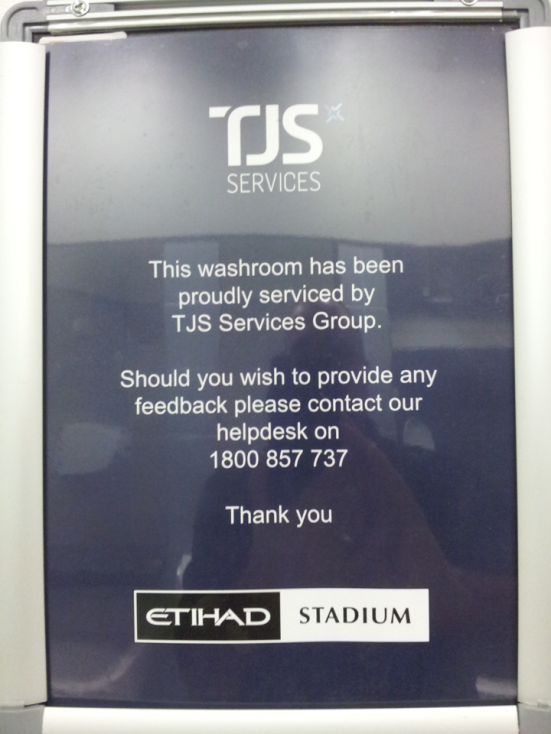 TJS Services Group Washroom Cleaning Poster