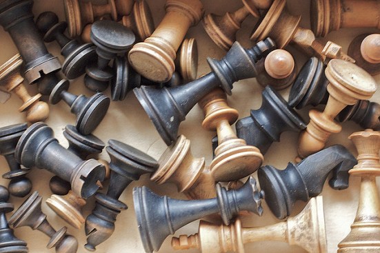 Wooden Chess Set by Alan Levine, Flickr