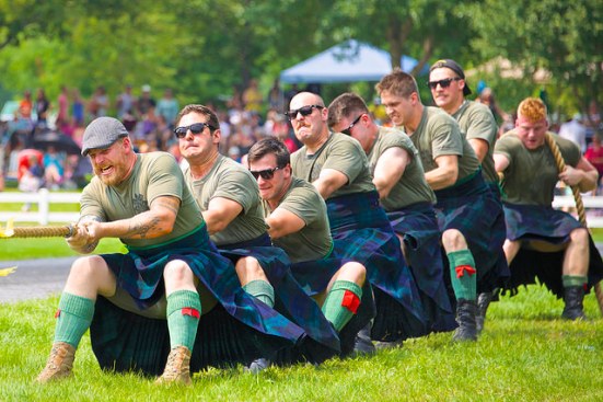 Highlands Regiment Tug-of-War by Jamie McCaffrey, Flickr